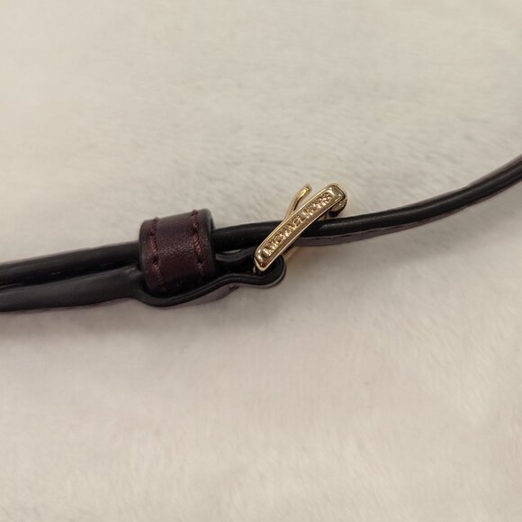 MICHAEL KORS Jet Set Charm Crossbody Large Pocket Messenger Merlot Burgundy Red - Picture 4 of 11